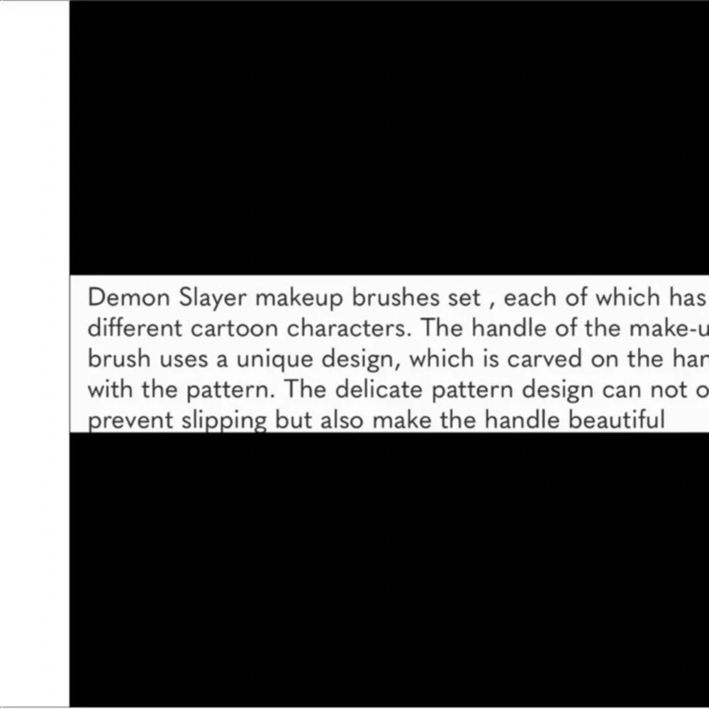 Demon Slayer Makeup Brush Set 5pcs Anime